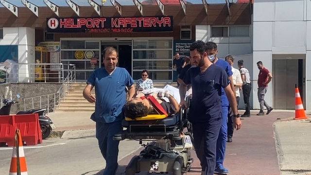 Vurulan gemideki iki yaralı mürettebat Samsun'a getirildi