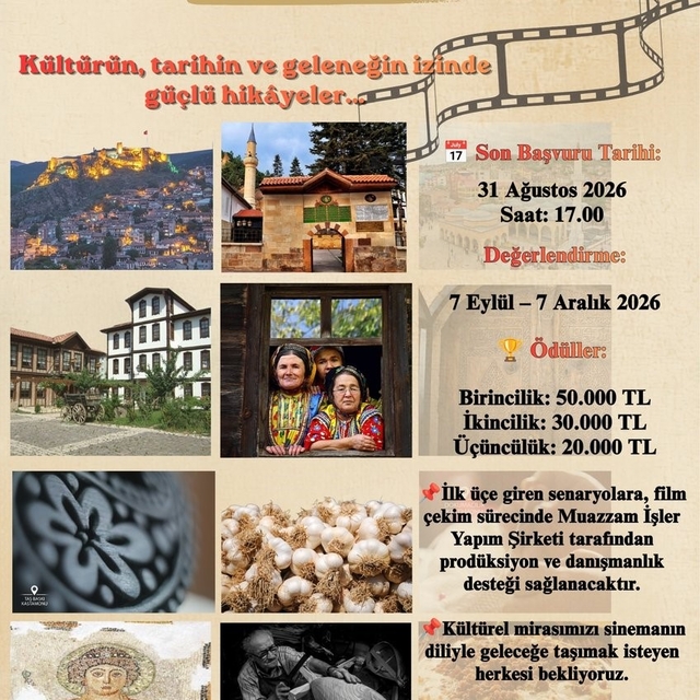 Kastamonu'nun kültürel mirasını en iyi anlatacak senaryo yarışmayla belirle...