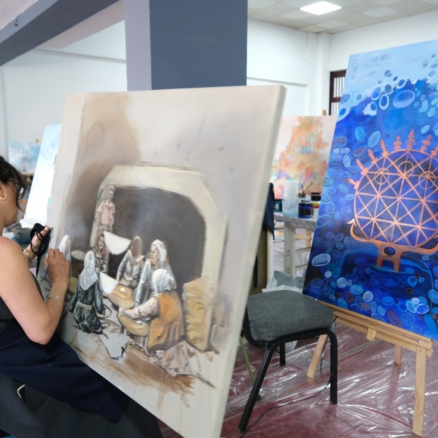 8. Uluslararası Sanat Çalıştayı Çorum'da başladı: 34 sanatçı Çorum'u tuvall...