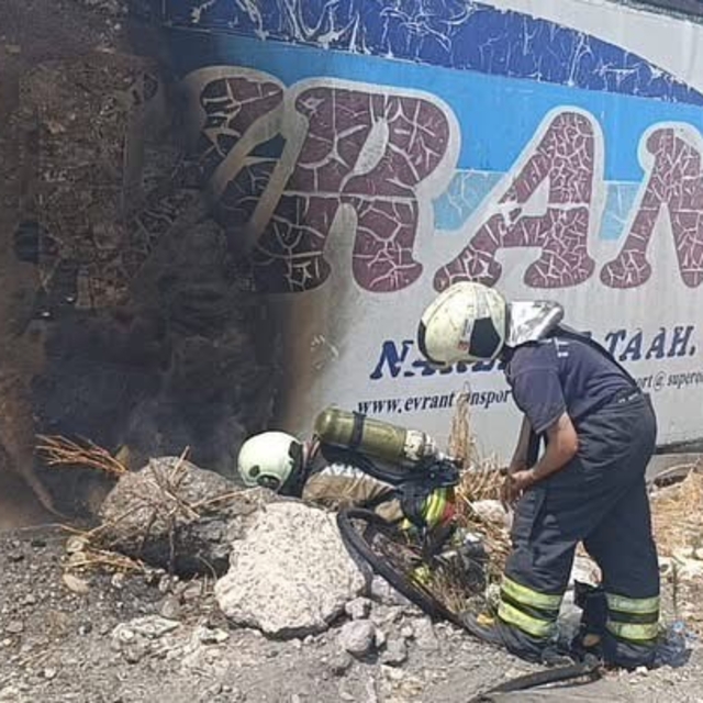Dörtyol'da iş yerinde çıkan yangın kontrol altına alındı