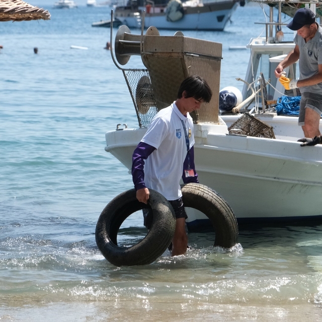 Deniz Dibi Temizliğinin 10. Etabı Türkbükü'nde gerçekleştirildi