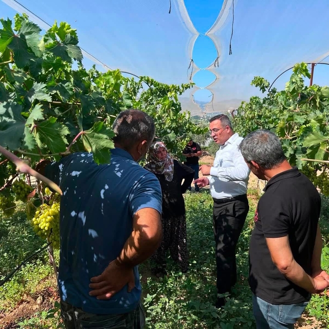 Kaymakam Dalak'tan üzüm üreticisine moral ziyareti