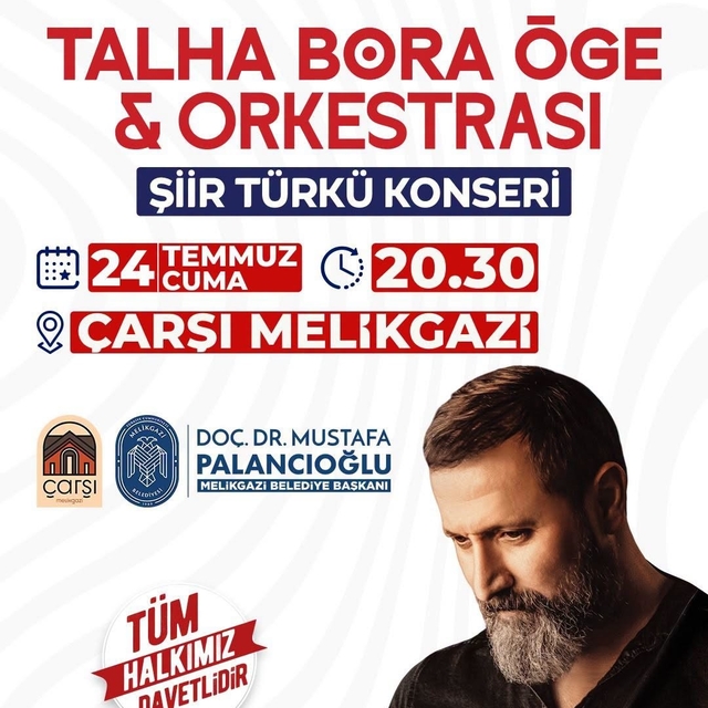 Çarşı Melikgazi'de şiir ve türkü sesleri yükselecek