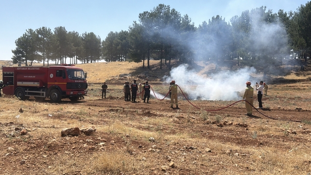 Adıyaman'da kuraklık ve orman yangını tatbikatı düzenlendi