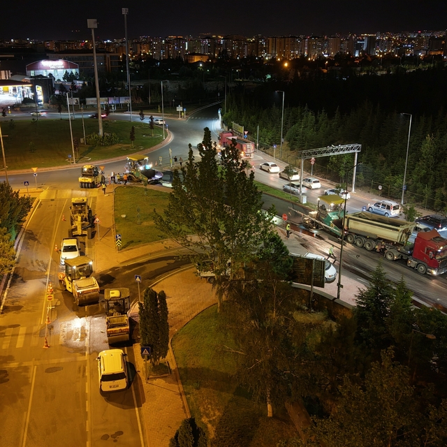 Kerkük bulvarında 14 milyon TL'lik asfalt çalışması