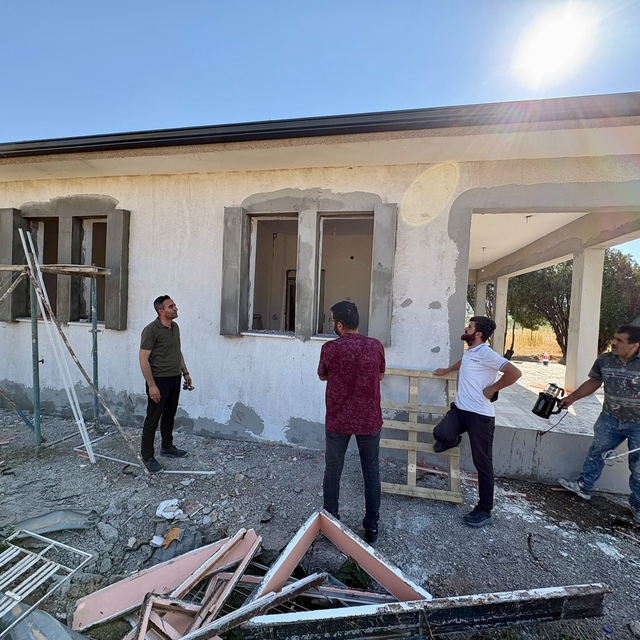 Başkan Ulutaş devam eden yatırımları inceledi