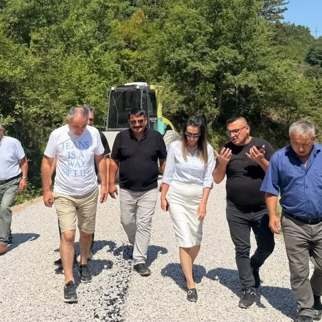 Gerze'de kırsal ulaşım çalışmaları