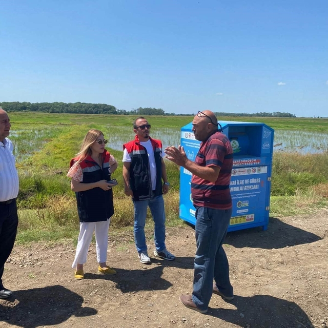 Samsun'a bitki ambalaj atıkları için 105 yeni konteyner