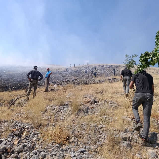 Malatya'da anız yangını