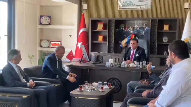 Eren Üniversitesi Rektörü Necmettin Elmastaş'ın Aydınlar belediye başkanı İbrahim Ergün ile Yemekli Toplantıda Buluştu
