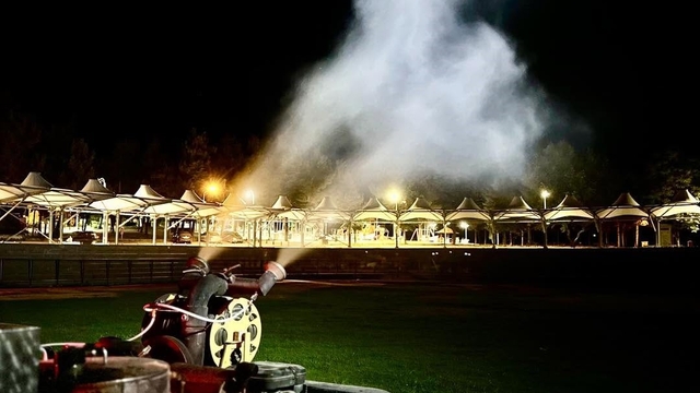 Bilecik'te haşerelere karşı gece mesaisi