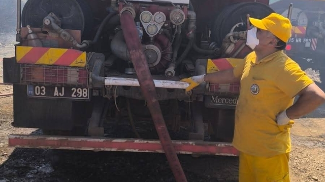 Şuhut Orman İşletme Müdürlüğü personelleri  Milas yangınında görev aldı