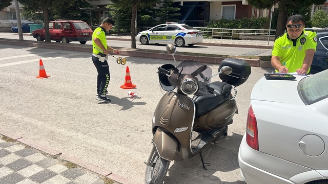 Tavşanlı'da motosiklet kazası, 1 yaralı