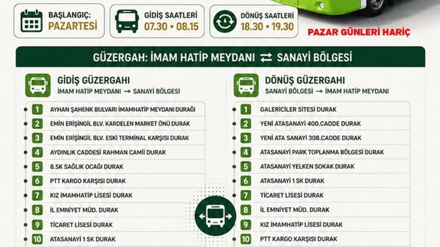 Niğde Belediyesi üreten ellerin yanında: Sanayi çıraklarına ücretsiz ulaşım