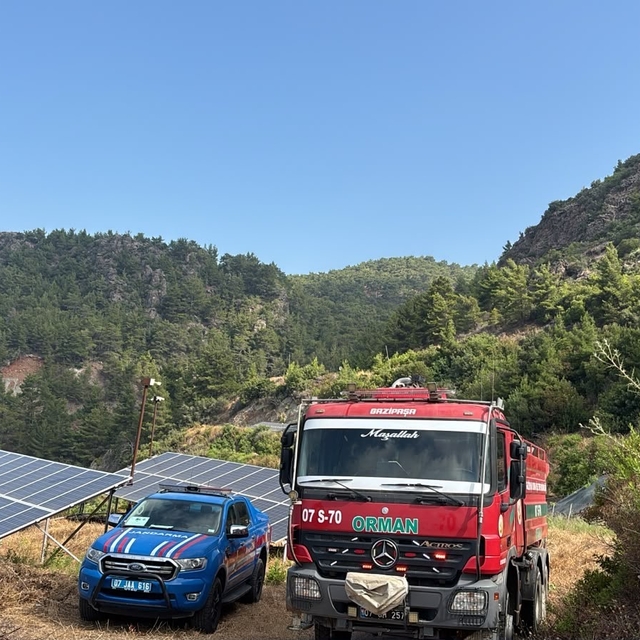 Gazipaşa'da çıkan yangın büyümeden söndürüldü