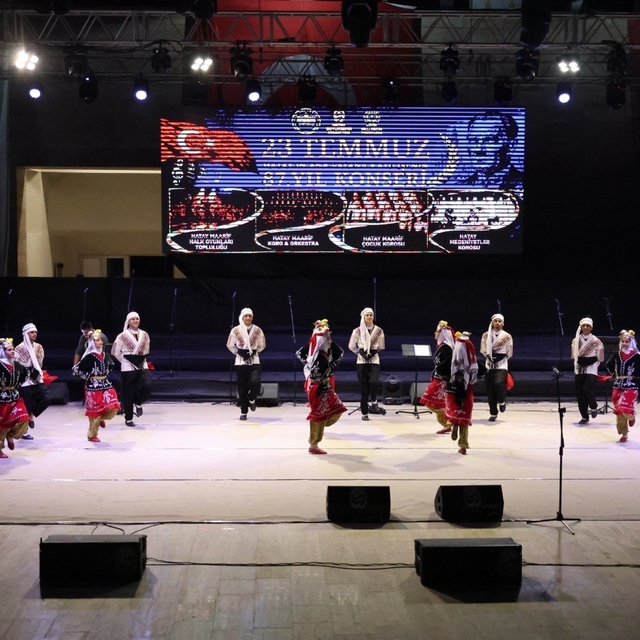 Hatay, Ana Vatana Katılışı'nın 87. yılını konser programıyla kutladı
