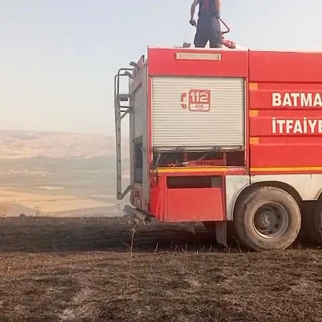 Batman'da anız yangını söndürüldü