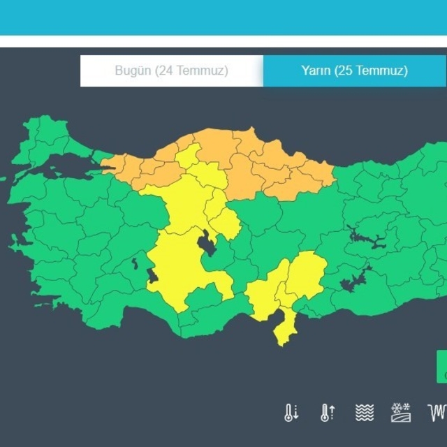 MGM'den turuncu kodlu uyarı: "Çok kuvvetli ve şiddetli yağış bekleniyor"