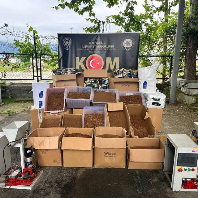 Rize'de kaçakçılık operasyonu: 45 gözaltı