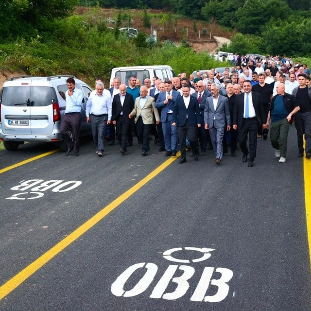 Ulubey'de 5 kilometrelik grup yolu hizmete açıldı