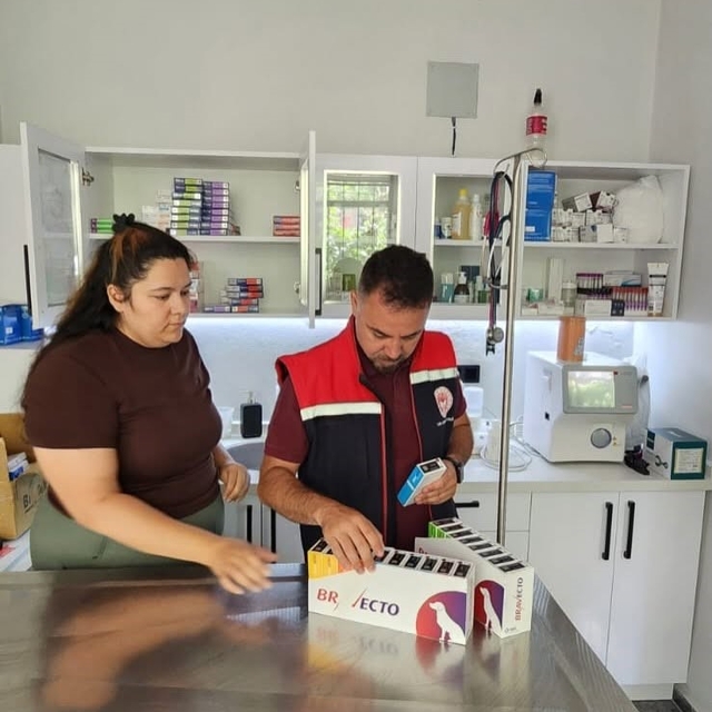 Söke'de veteriner muayenehanelerine denetim