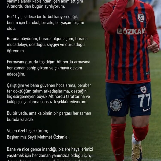 Altınordu'da çifte veda