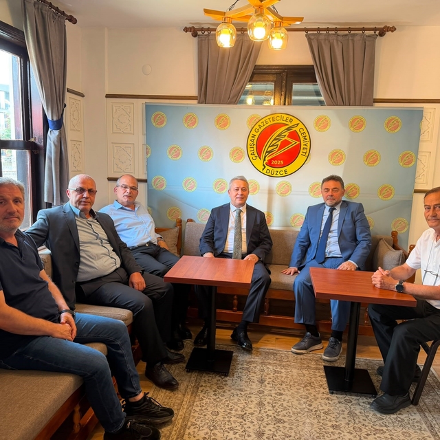 Başkan Taşlı'dan Gazeteciler Cemiyeti'ne 24 Temmuz ziyareti
