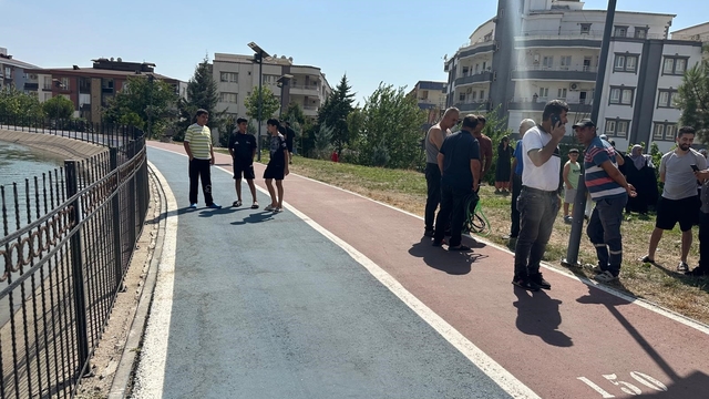 Batman'da selfie çekerken sulama kanalına düştü, vatandaşlar kurtardı
