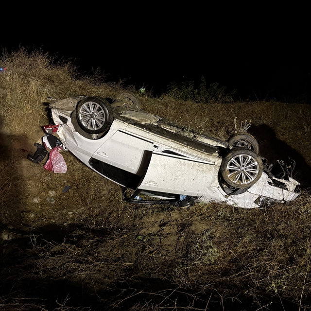 Kastamonu'da otomobil şarampole yuvarlandı: 1 yaralı