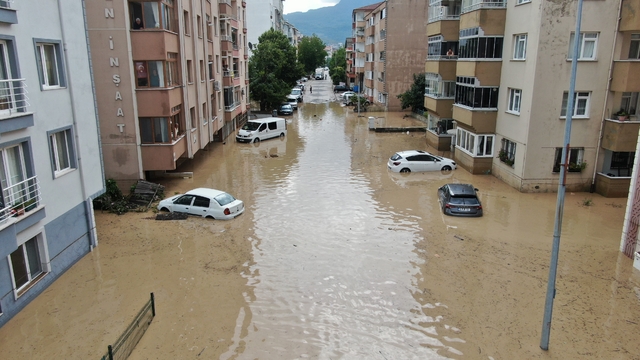 Selin vurduğu ilçe havadan görüntülendi