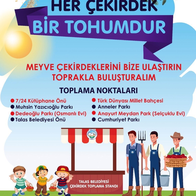 Her çekirdek bir tohum, her tohum geleceğe bir nefes