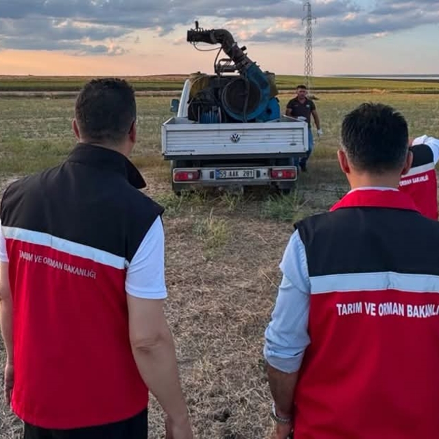 Çekirge üreme alanları ilaçlandı