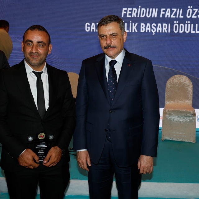 İHA Iğdır muhabiri Sebahattin Yum'a gazetecilik başarı ödülü
