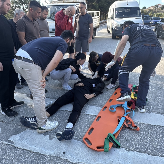 Karabük'te devrilen motosikletin sürücüsü yaralandı