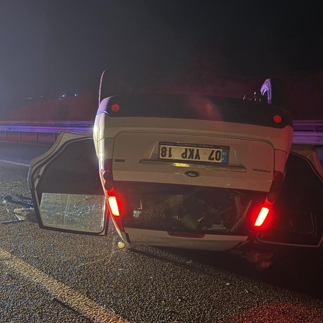 Takla atan otomobilin sürücüsünün alkollü olduğu hastanede ortaya çıktı