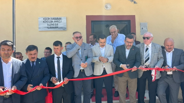 Küçükdurduran Köyü'nde dayanışmanın eseri Taziye Evi hizmete açıldı