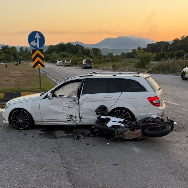 Zonguldak'ta kazada motosiklet sürücüsü hayatını kaybetti