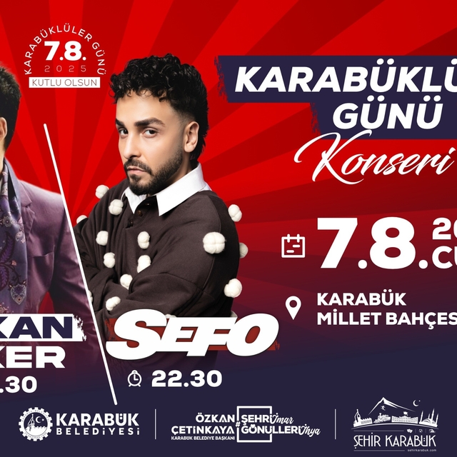 Karabüklüler Günü'nde Hakan Peker ve Sefo sahne alacak