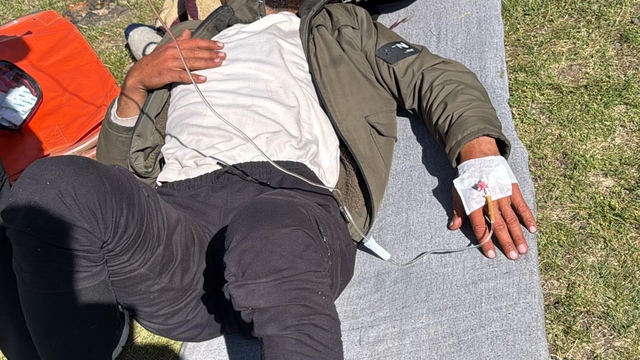 Tendürek Dağında rahatsızlanan vatandaş hastaneye kaldırıldı