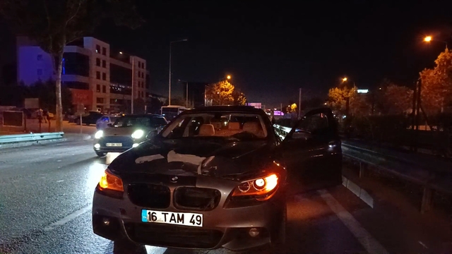 Bursa'da otomobilin çarptığı yaya ağır yaralandı