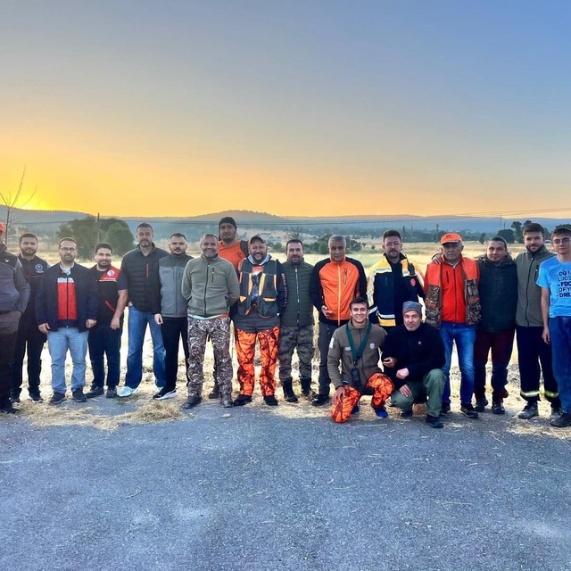 Emet'te yabani domuzlara karşı sürek avı düzenlendi
