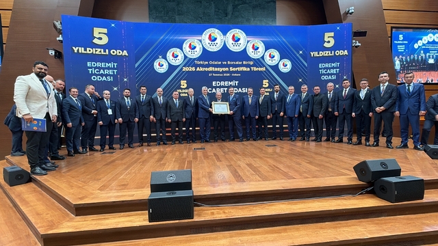 Edremit Ticaret Odası'na 5 yıldızlı akreditasyon
Edremit Ticaret Odası'nın Avrupa standartlarında hizmeti onaylandı