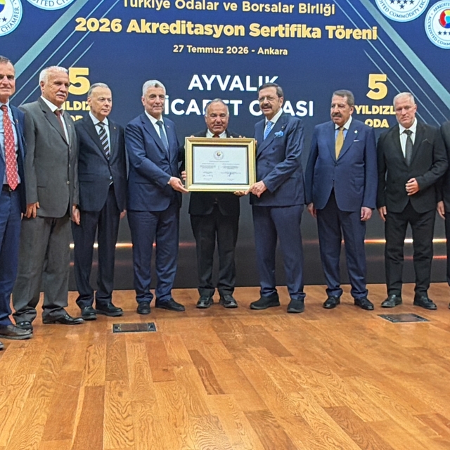 Ayvalık Ticaret Odası'nın hizmet kalitesi 4. kez tescillendi