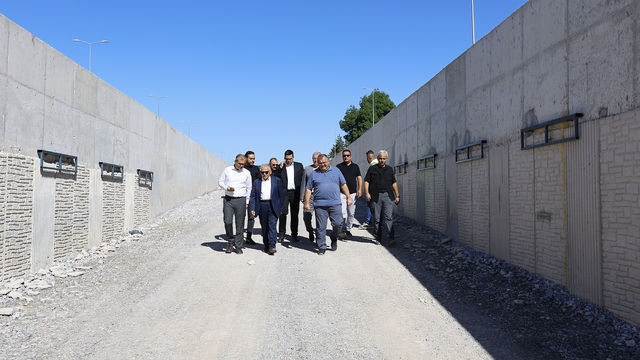 Başkan Büyükkılıç, DSİ-Yeni Sanayi Katlı Kavşağı Projesi'nde incelemelerde bulundu