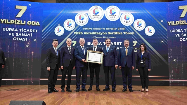 BTSO'nun hizmet kalitesine 7 yıldızlı tescil