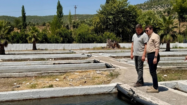 Kaymakam Sözen, tarım müdürlüğü ve su ürünleri işletmesinde incelemelerde bulundu