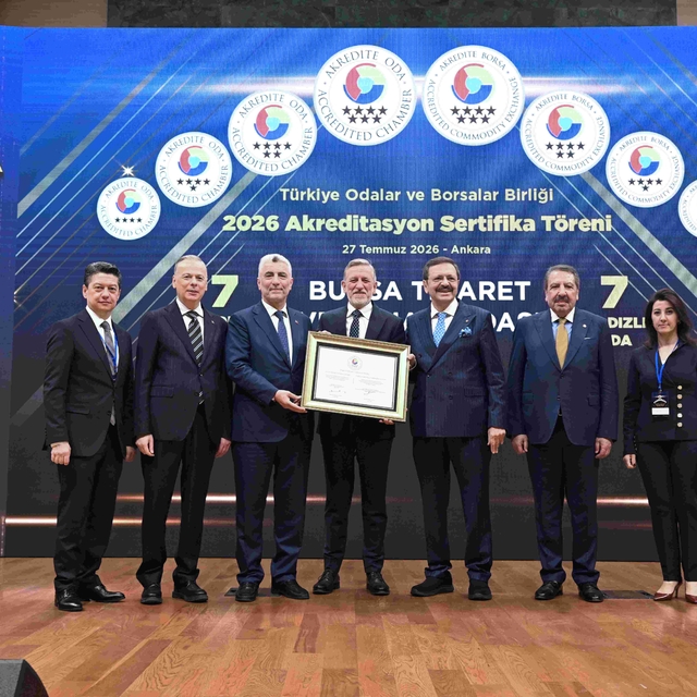 BTSO'nun hizmet kalitesine 7 yıldızlı tescil