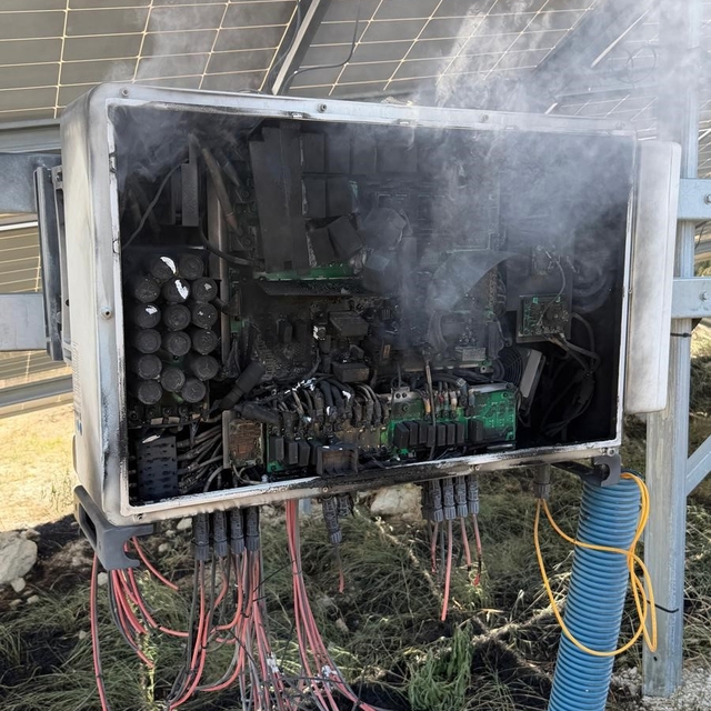Burdur'da güneş enerji santralindeki trafo yangını otluk alana sıçradı