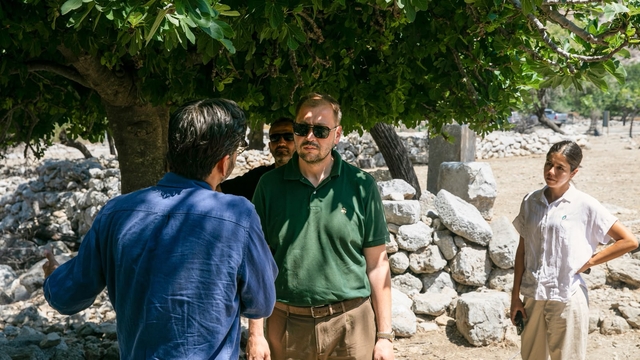 AK Parti Muğla İl Başkanı Güngör Marmaris'te arkeolojik araştırma merkezini ziyaret etti