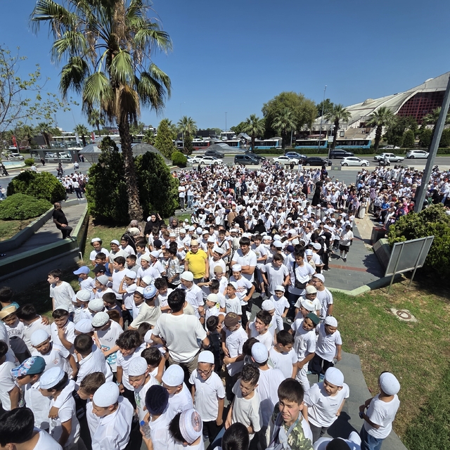 Samsun'da 2 bin Kur'an kursu öğrencisi camiye akın etti